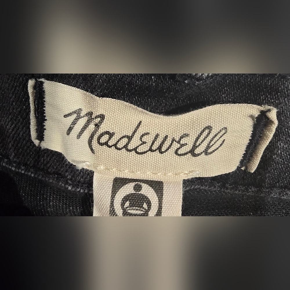 Madewell Roadtripper Skinny Flare With Split Hem In Black Size 29 - Picture 7 of 9